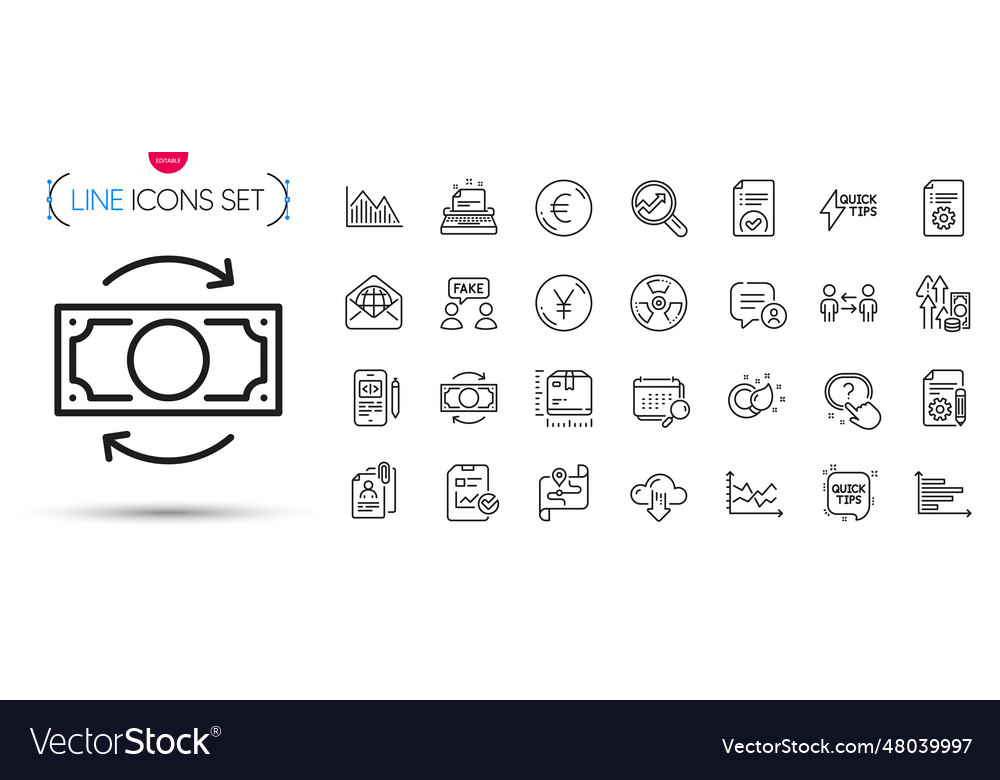 Pack of diagram chart documentation Royalty Free Vector