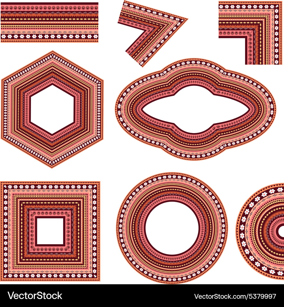 Set decorative elements Royalty Free Vector Image