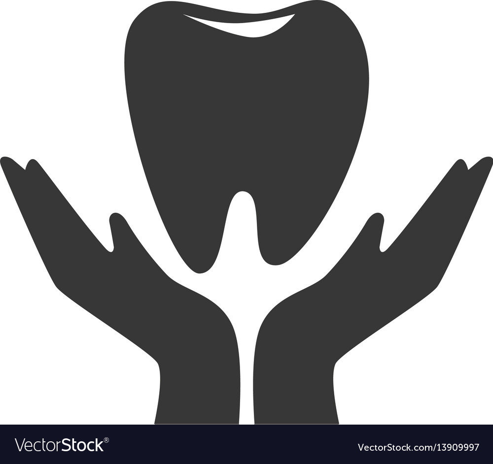 hand holding tooth 