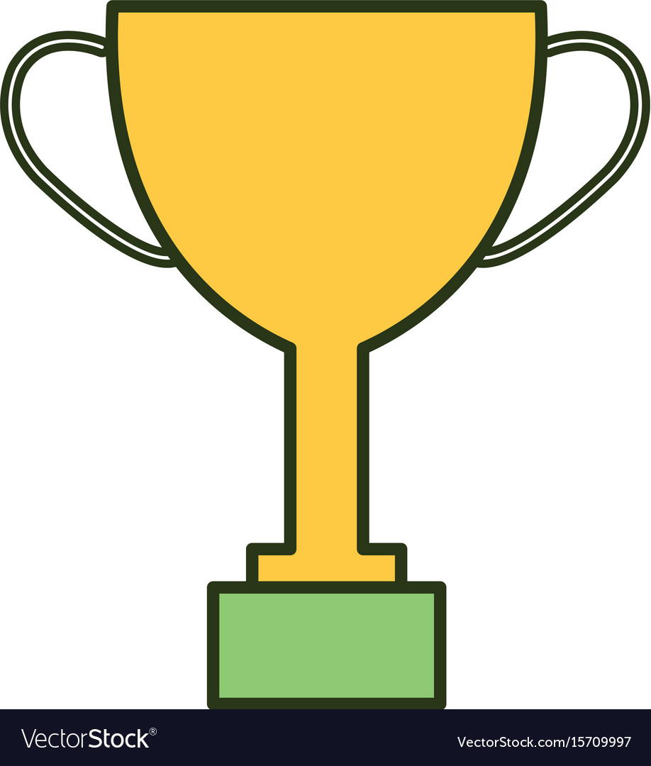 Trophy cup award icon Royalty Free Vector Image