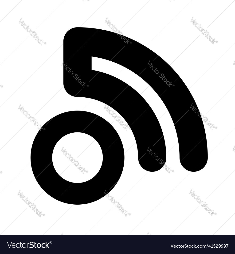 Wireless cordless signal internet wifi shape icon Vector Image Wireless cordless signal internet wifi shape icon