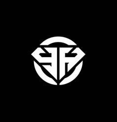 Yh monogram logo with curved side Royalty Free Vector Image