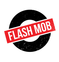 Flash mob rubber stamp Royalty Free Vector Image