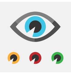 Abstract eye icon Royalty Free Vector Image - VectorStock