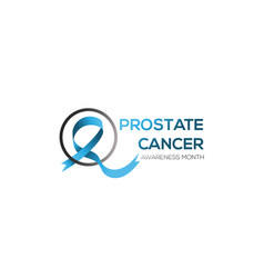 Banner for prostate cancer awareness month in Vector Image
