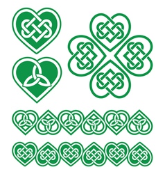 Irish scottish celtic heart pattern Royalty Free Vector