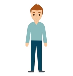 Teen boy character avatar Royalty Free Vector Image