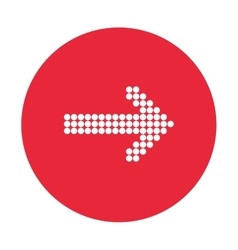 Arrow pointing right icon Royalty Free Vector Image