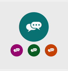 Chat icon simple Royalty Free Vector Image - VectorStock