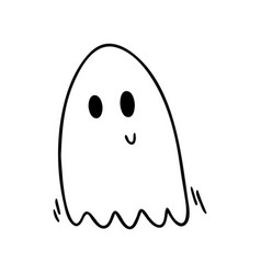 Halloween Ghost Cartoon Clip Art Black and White Vector Images (over 200)