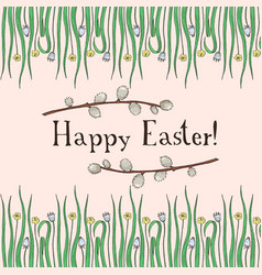 Hand drawn orthodox easter gift card Royalty Free Vector