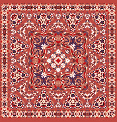 Persian colored carpet Royalty Free Vector Image