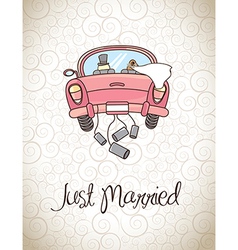 Just married Royalty Free Vector Image - VectorStock