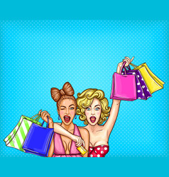 pop art friends vector