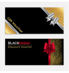 Business card template black and golden beauty Vector Image