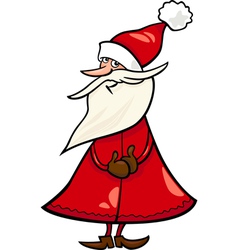 Santa claus flat design cartoon Royalty Free Vector Image