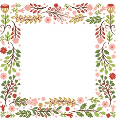 Floral frame Royalty Free Vector Image - VectorStock