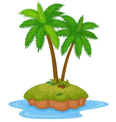 Tropical island cartoon Royalty Free Vector Image