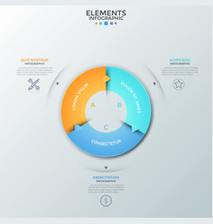 Modern infographic template Royalty Free Vector Image
