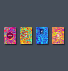 Colorful abstract geometric background liquid Vector Image