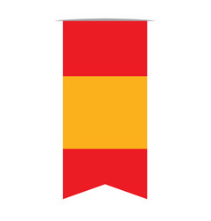 Isolated spanish flag Royalty Free Vector Image