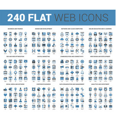 Flat line web icons Royalty Free Vector Image - VectorStock