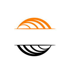 Template emblem blank Royalty Free Vector Image