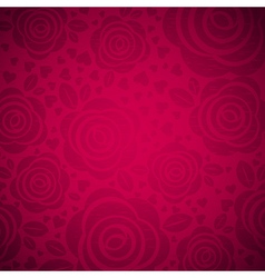 Pink grunge background with valentine heart Vector Image
