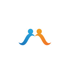 Community unity team logo Royalty Free Vector Image