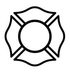 Set of fire department emblems and badges Vector Image