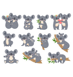 Cute koala Royalty Free Vector Image - VectorStock