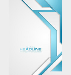 blue and grey tech corporate flyer background vector image vector flyer background