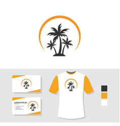 pix Palm Tree Logo Ideas vectorstock