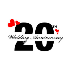 60th wedding anniversary greeting with red hearts Vector Image