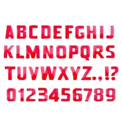Handwritten font hand drawn sans serif type Vector Image