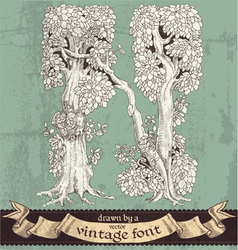 Tree Letter N Vector Images (over 300)