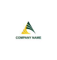 Triangle abstract logo Royalty Free Vector Image