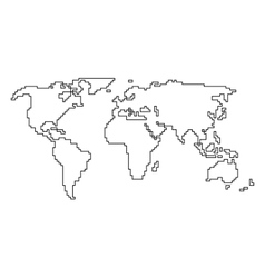 World Map Outline Simple Ulker