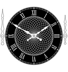 Vintage watch dial with arrows Royalty Free Vector Image