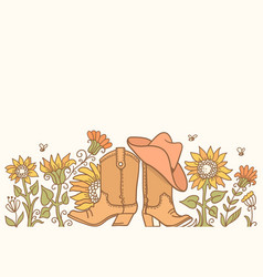 Cowboy boot symbol Royalty Free Vector Image - VectorStock