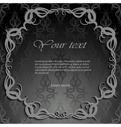 Vintage decorative element calligraphic frame Vector Image