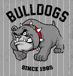 Bulldog head mascot Royalty Free Vector Image - VectorStock