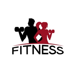 Man and woman of fitness silhouette character Vector Image