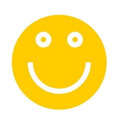 Happy smiley smiling face flat style Royalty Free Vector