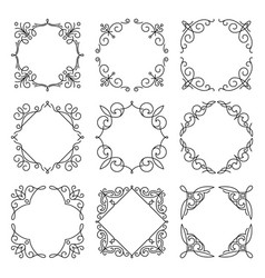Set of simple and graceful monogram design Vector Image