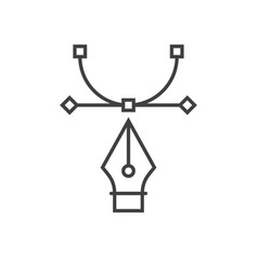 Pen tool icon Royalty Free Vector Image - VectorStock