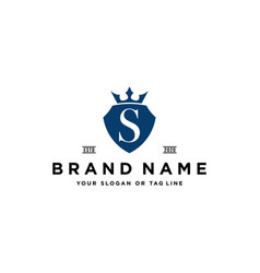 Shield logo design icon element Royalty Free Vector Image