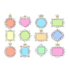 Comics design frames Royalty Free Vector Image