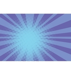 Blue pop art retro comic book halftone background Vector Image