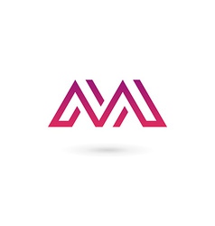 Letter m mosaic logo icon design template elements
